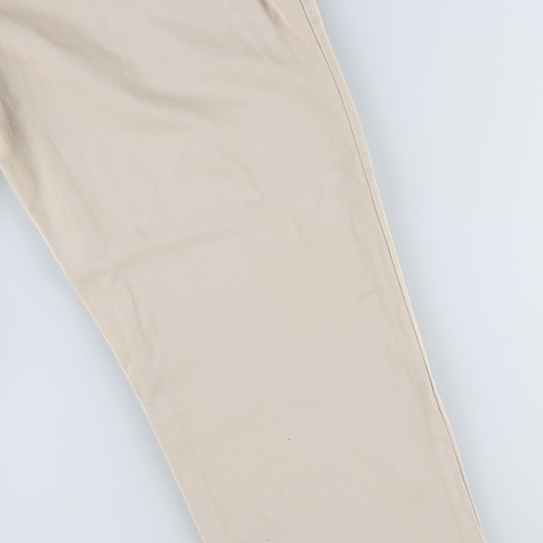 Ralph Lauren POLO by Ralph Lauren ETHAN PANT, two-pleat chino pants, men's size W35 cotton Beige type Vintage Second Hand