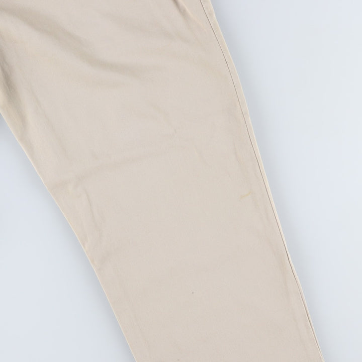Ralph Lauren POLO by Ralph Lauren ETHAN PANT, two-pleat chino pants, men's size W35 cotton Beige type Vintage Second Hand