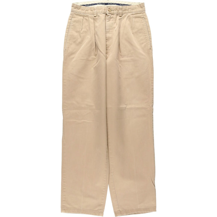 Ralph Lauren POLO RALPH LAUREN Two-pleat Chino Pants Men's Size W29 cotton Beige type Vintage Second Hand