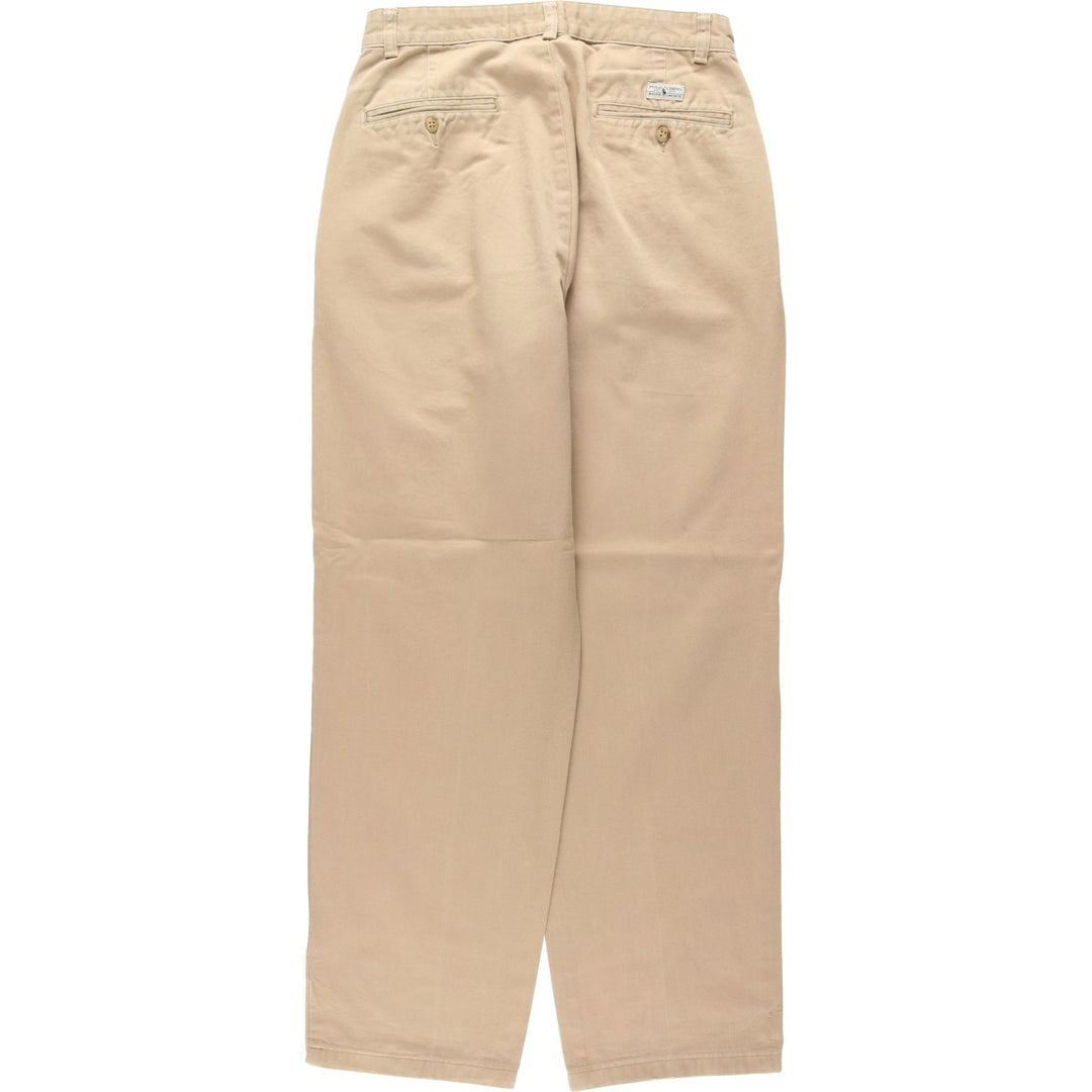 Ralph Lauren POLO RALPH LAUREN Two-pleat Chino Pants Men's Size W29 cotton Beige type Vintage Second Hand