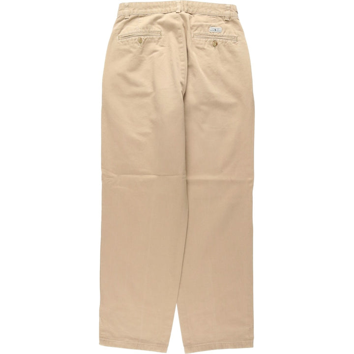 Ralph Lauren POLO RALPH LAUREN Two-pleat Chino Pants Men's Size W29 cotton Beige type Vintage Second Hand