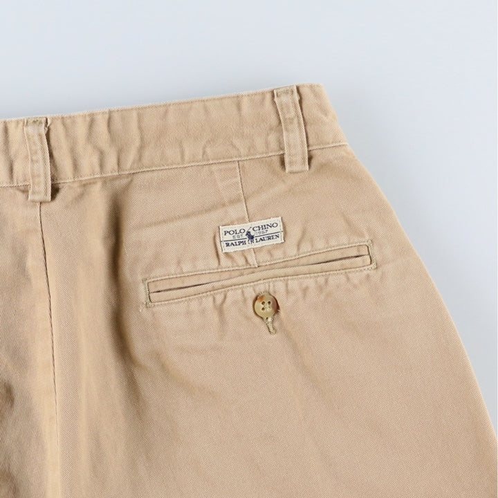 Ralph Lauren POLO RALPH LAUREN Two-pleat Chino Pants Men's Size W29 cotton Beige type Vintage Second Hand