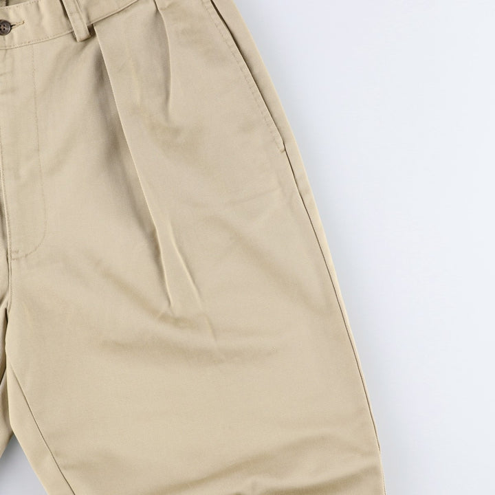 Ralph Lauren POLO RALPH LAUREN Two-pleat chino pants for men, size W33 cotton Beige type Vintage Second Hand