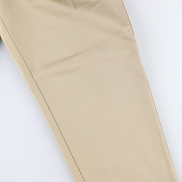 Ralph Lauren POLO RALPH LAUREN Two-pleat chino pants for men, size W33 cotton Beige type Vintage Second Hand