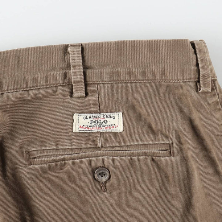 Ralph Lauren POLO by Ralph Lauren Chino Pants Men's W35 equivalent cotton brown type Vintage Second Hand