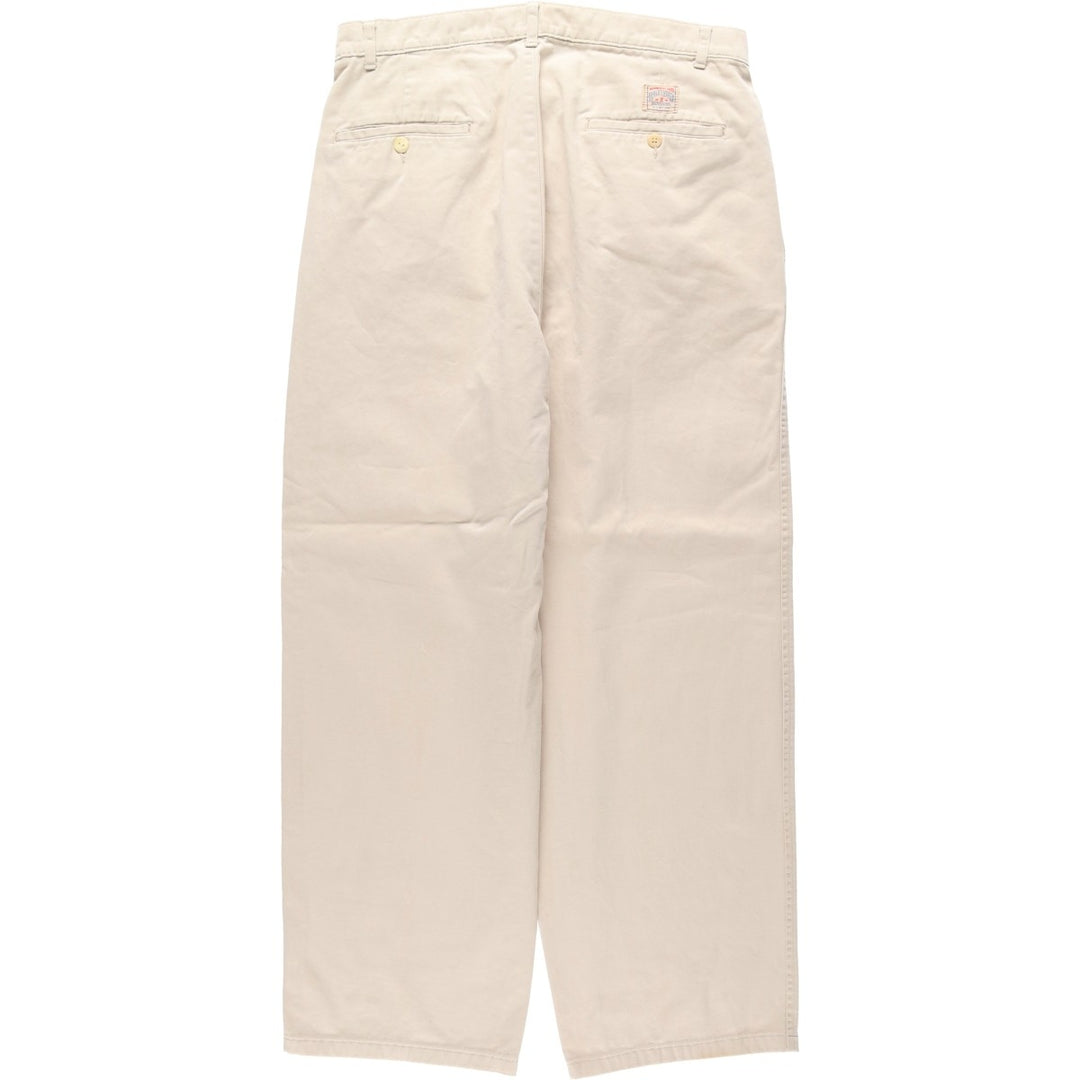 Ralph Lauren POLO by Ralph Lauren Two-pleat Chino Pants, Made in Canada, Men's, Size W32 cotton Beige type Vintage Second Hand