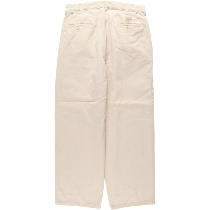 Ralph Lauren POLO by Ralph Lauren Two-pleat Chino Pants, Made in Canada, Men's, Size W32 cotton Beige type Vintage Second Hand