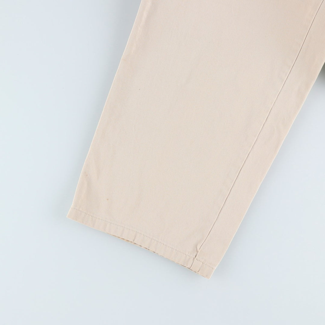 Ralph Lauren POLO by Ralph Lauren Two-pleat Chino Pants, Made in Canada, Men's, Size W32 cotton Beige type Vintage Second Hand