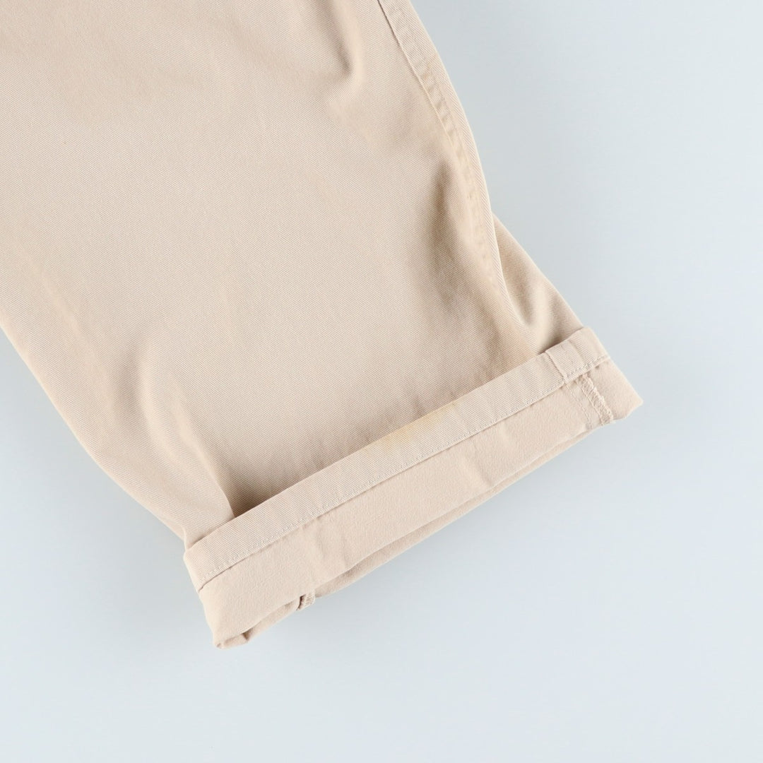 Ralph Lauren POLO by Ralph Lauren Two-pleat Chino Pants, Made in Canada, Men's, Size W32 cotton Beige type Vintage Second Hand
