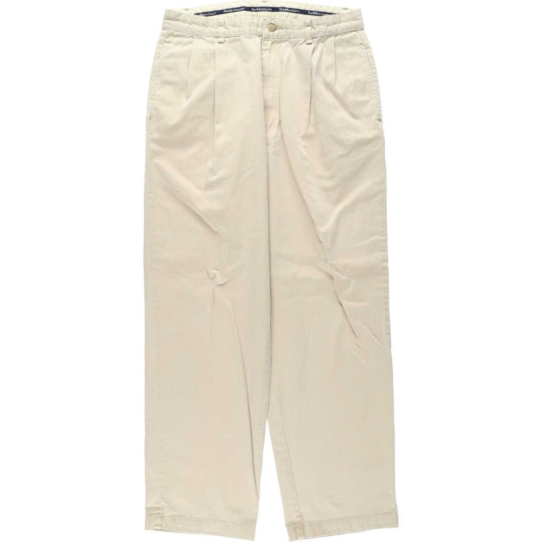 Ralph Lauren POLO RALPH LAUREN Two-pleat Chino Pants for Men, Size W32 cotton Beige type Vintage Second Hand