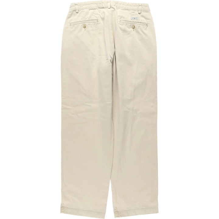 Ralph Lauren POLO RALPH LAUREN Two-pleat Chino Pants for Men, Size W32 cotton Beige type Vintage Second Hand