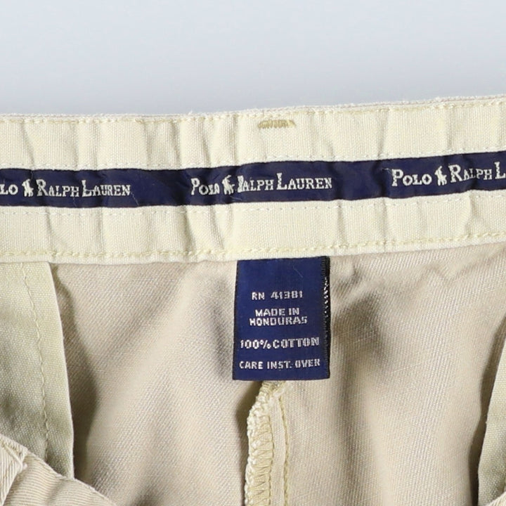 Ralph Lauren POLO RALPH LAUREN Two-pleat Chino Pants for Men, Size W32 cotton Beige type Vintage Second Hand