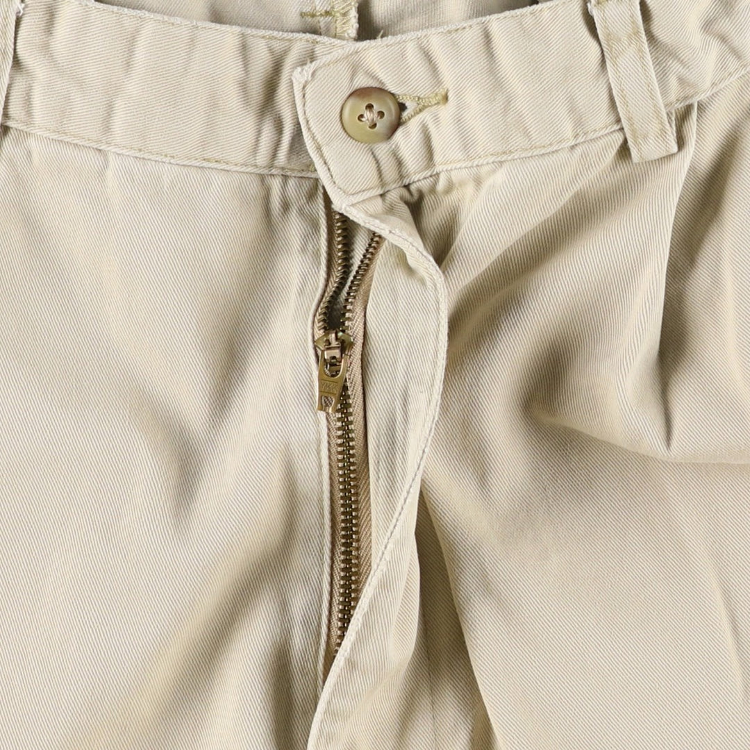 Ralph Lauren POLO RALPH LAUREN Two-pleat Chino Pants for Men, Size W32 cotton Beige type Vintage Second Hand
