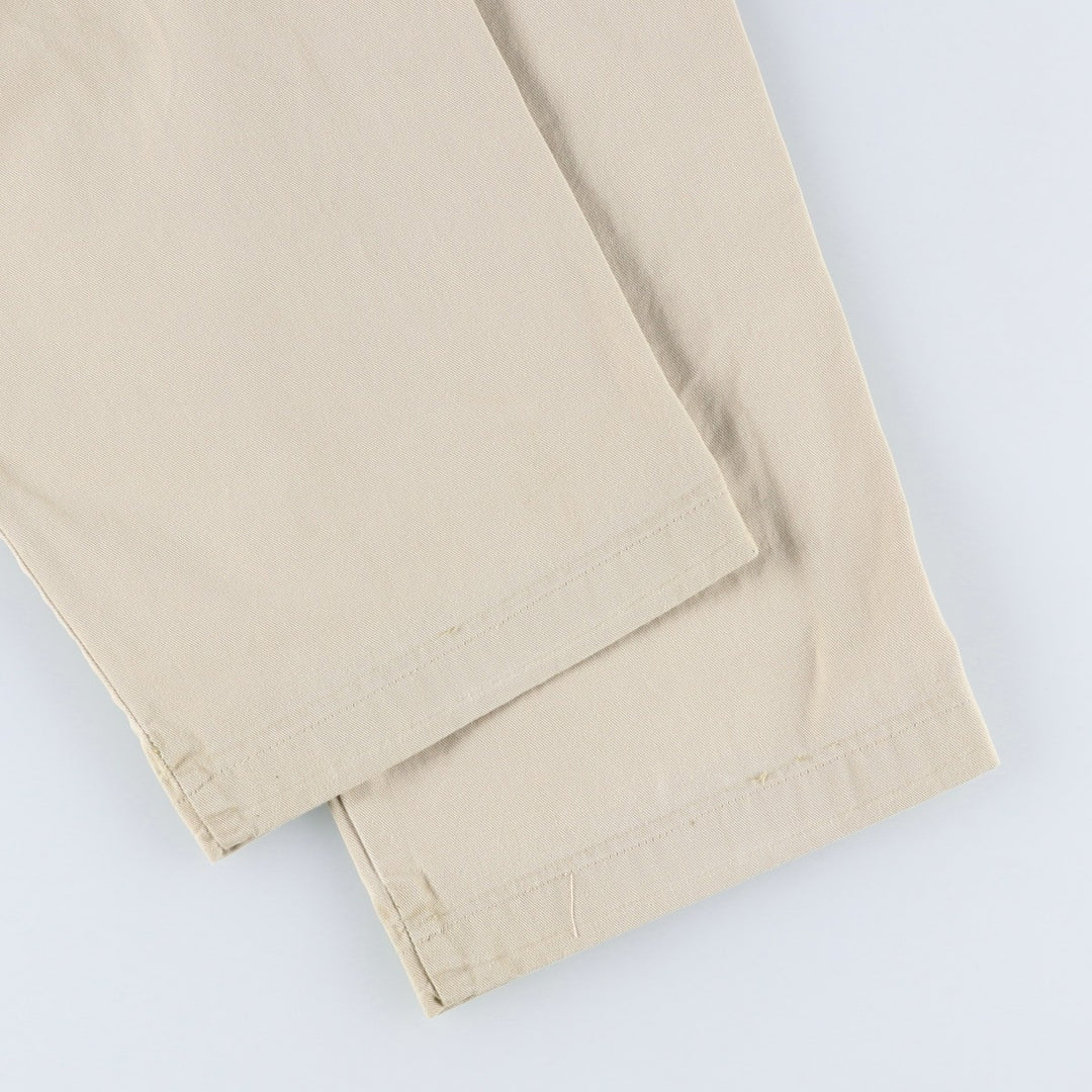 Ralph Lauren POLO RALPH LAUREN Two-pleat Chino Pants for Men, Size W32 cotton Beige type Vintage Second Hand