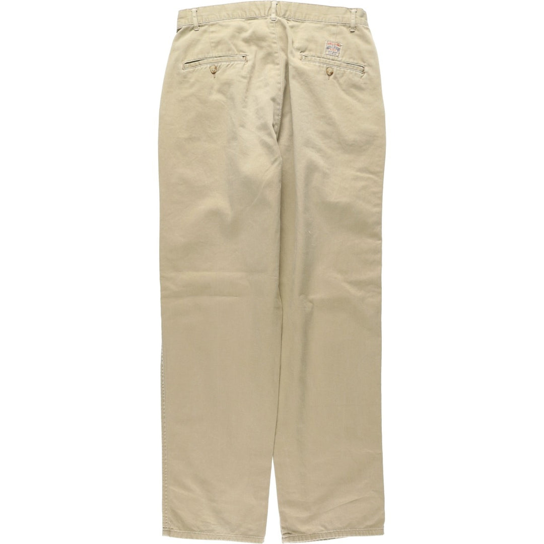 Ralph Lauren POLO by Ralph Lauren Two-pleat Chino Pants for Men, W31 equivalent cotton Beige type Vintage Second Hand