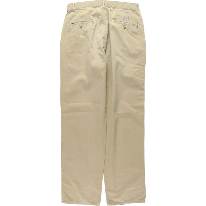 Ralph Lauren POLO by Ralph Lauren Two-pleat Chino Pants for Men, W31 equivalent cotton Beige type Vintage Second Hand