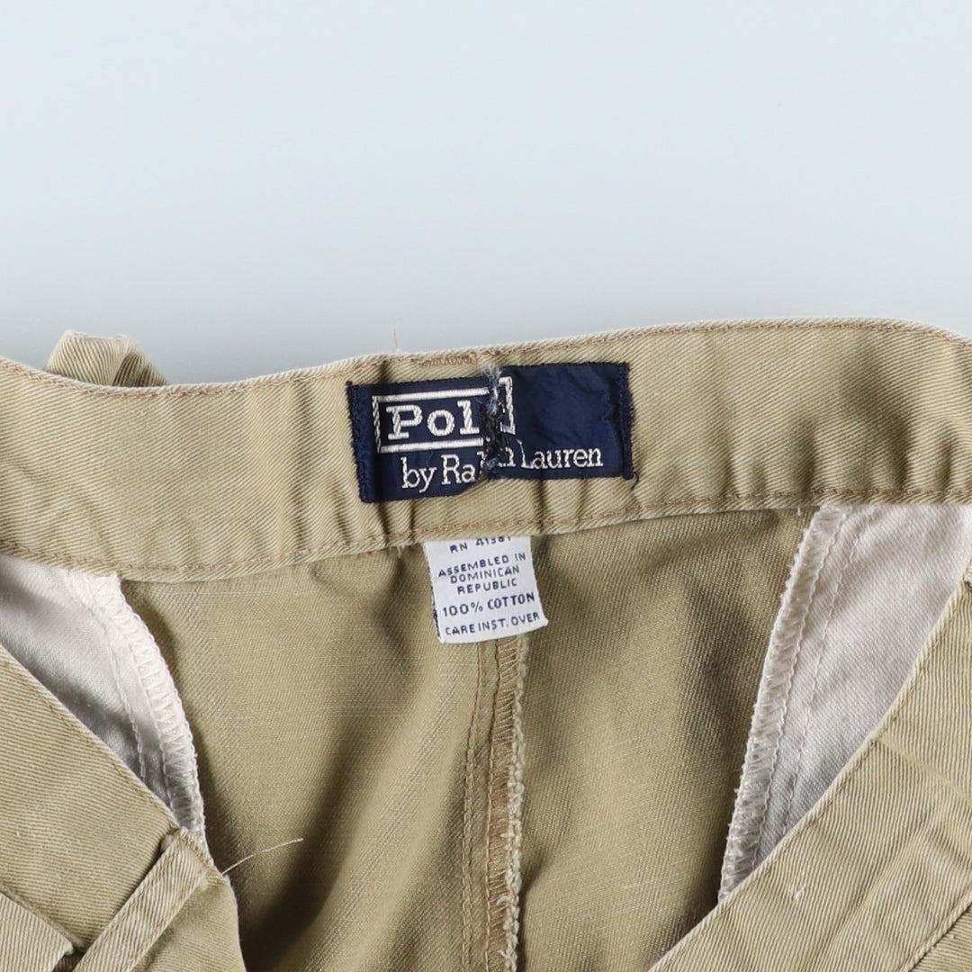 Ralph Lauren POLO by Ralph Lauren Two-pleat Chino Pants for Men, W31 equivalent cotton Beige type Vintage Second Hand