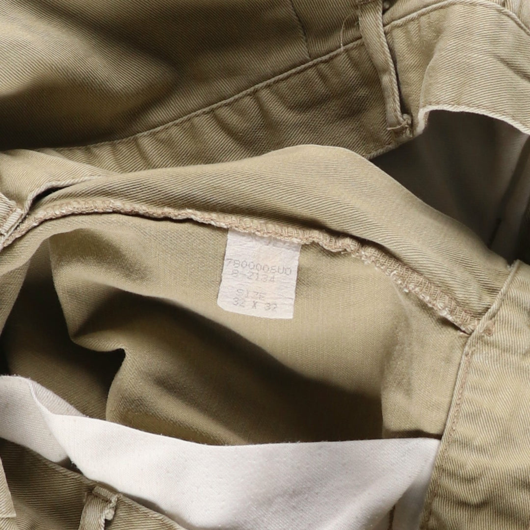 Ralph Lauren POLO by Ralph Lauren Two-pleat Chino Pants for Men, W31 equivalent cotton Beige type Vintage Second Hand