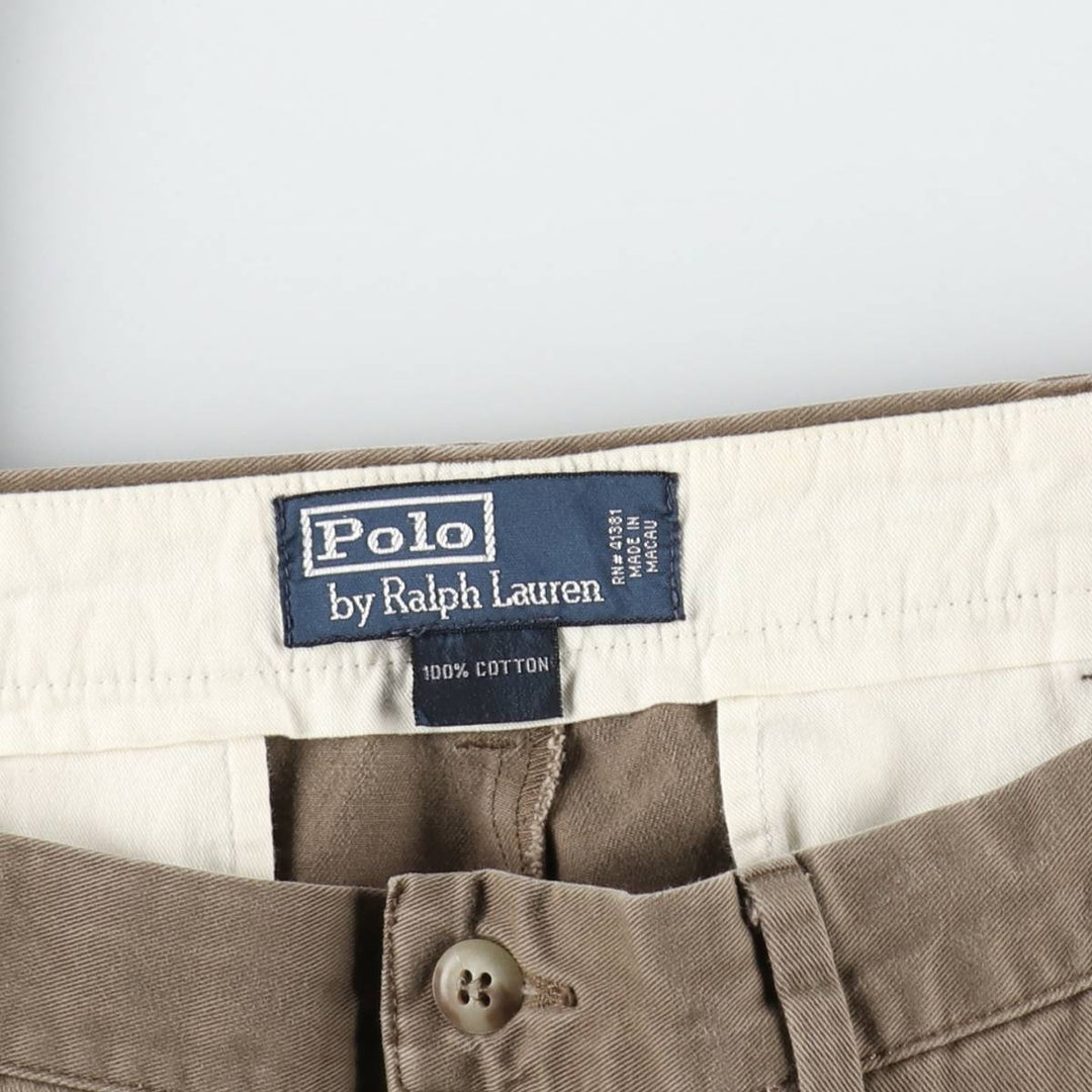 Ralph Lauren POLO by Ralph Lauren Chino Pants Men's W34 equivalent cotton brown type Vintage Second Hand