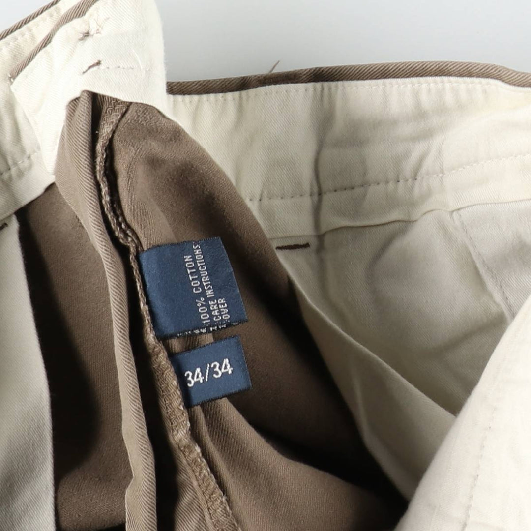 Ralph Lauren POLO by Ralph Lauren Chino Pants Men's W34 equivalent cotton brown type Vintage Second Hand