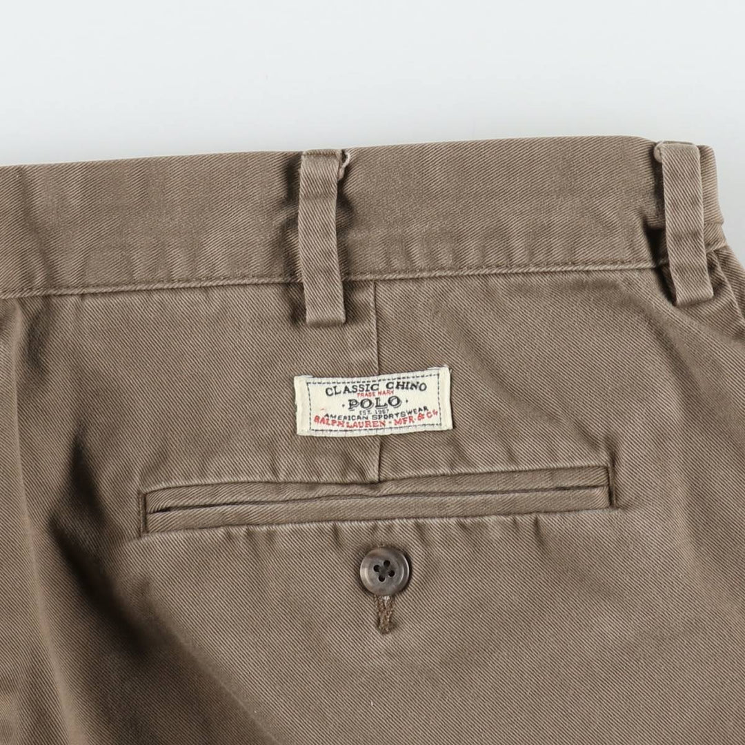 Ralph Lauren POLO by Ralph Lauren Chino Pants Men's W34 equivalent cotton brown type Vintage Second Hand