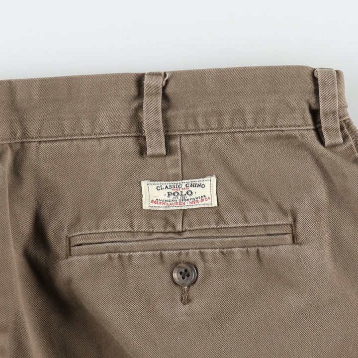 Ralph Lauren POLO by Ralph Lauren Chino Pants Men's W34 equivalent cotton brown type Vintage Second Hand