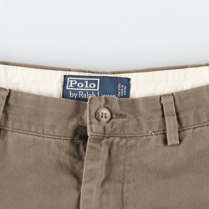 Ralph Lauren POLO by Ralph Lauren Chino Pants Men's W34 equivalent cotton brown type Vintage Second Hand