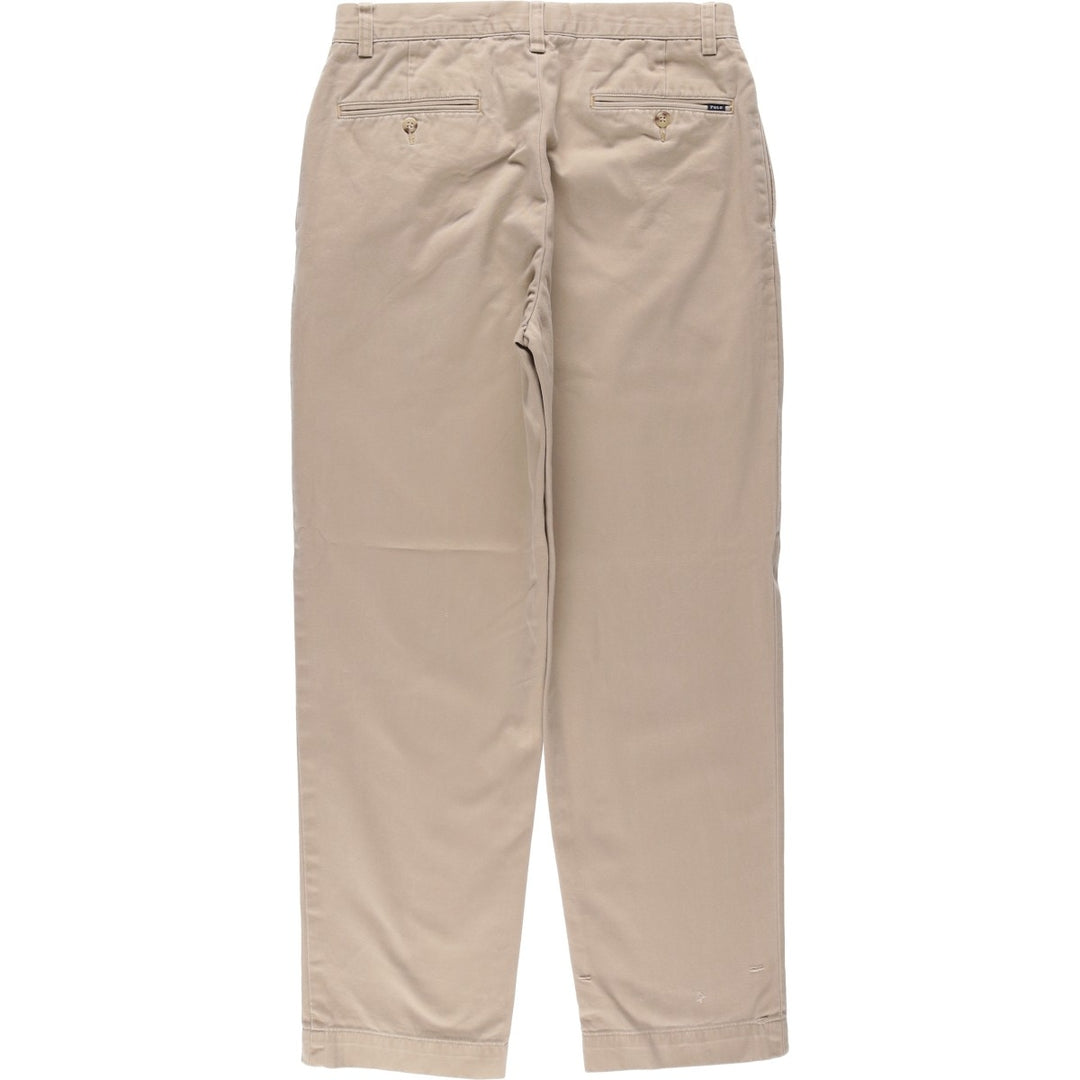 Ralph Lauren POLO by Ralph Lauren ETHAN PANT Two-pleat Chino Pants Men's W30 equivalent cotton Beige type Vintage Second Hand