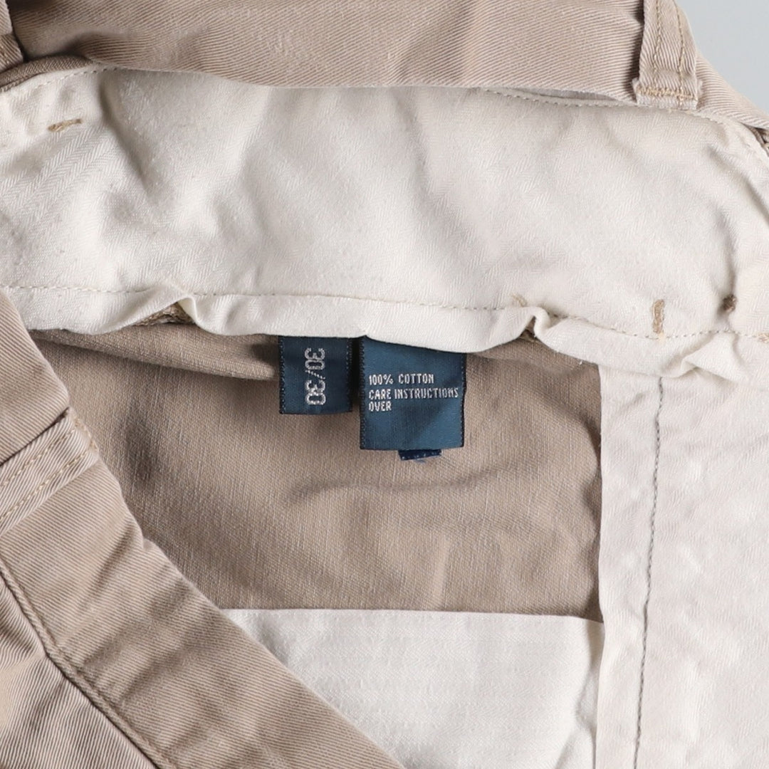 Ralph Lauren POLO by Ralph Lauren ETHAN PANT Two-pleat Chino Pants Men's W30 equivalent cotton Beige type Vintage Second Hand