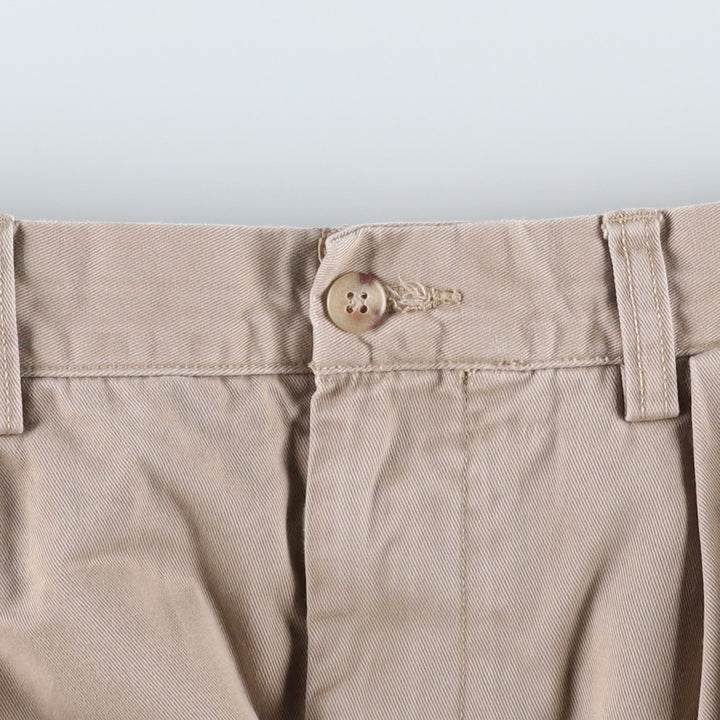 Ralph Lauren POLO by Ralph Lauren ETHAN PANT Two-pleat Chino Pants Men's W30 equivalent cotton Beige type Vintage Second Hand