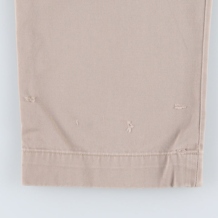Ralph Lauren POLO by Ralph Lauren ETHAN PANT Two-pleat Chino Pants Men's W30 equivalent cotton Beige type Vintage Second Hand