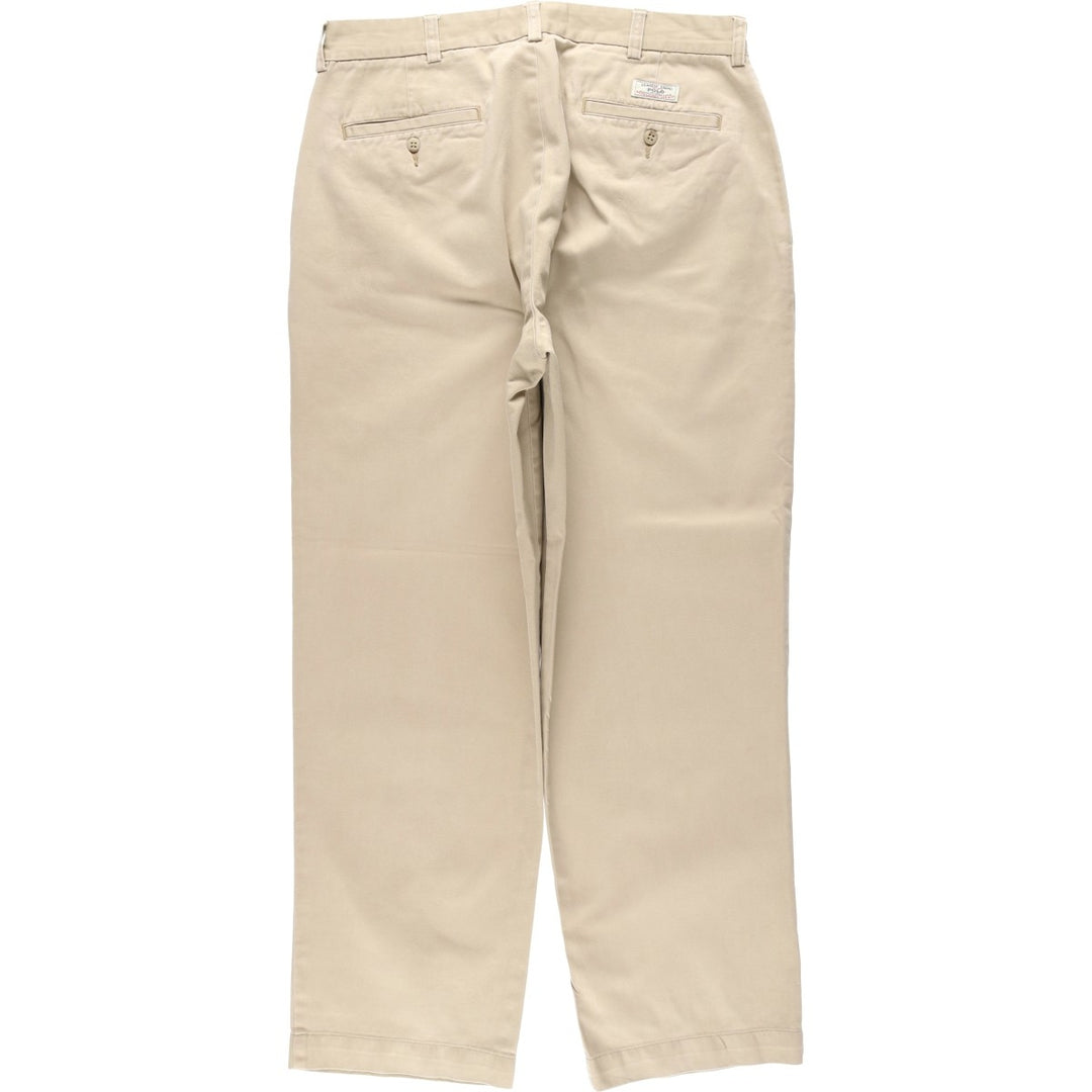 Ralph Lauren POLO by Ralph Lauren FORWARD PLEAT KEATING PANT Two-pleat Chino Pants Men's W34 equivalent cotton Beige type Vintage Second Hand