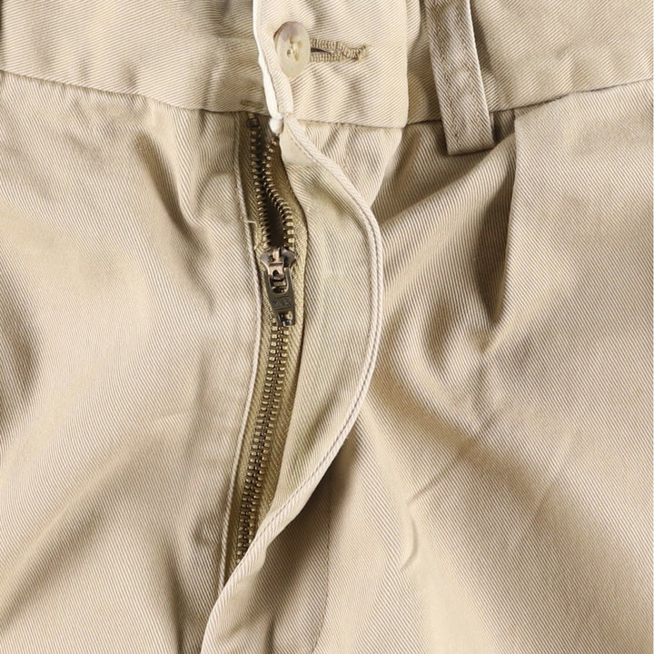 Ralph Lauren POLO by Ralph Lauren FORWARD PLEAT KEATING PANT Two-pleat Chino Pants Men's W34 equivalent cotton Beige type Vintage Second Hand