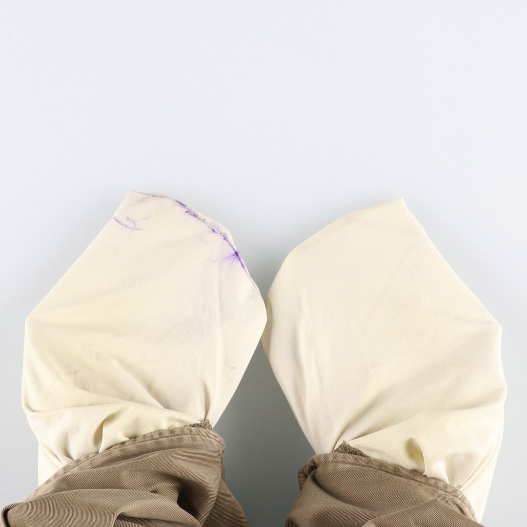 Ralph Lauren POLO by Ralph Lauren Two-pleat Chino Pants for Men, W34 equivalent cotton brown type Vintage Second Hand