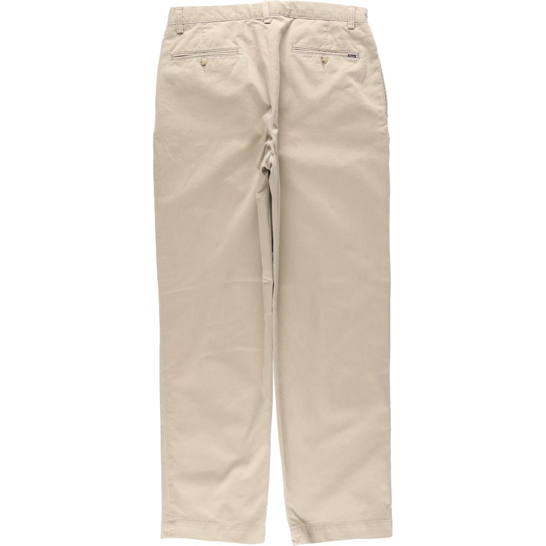 Ralph Lauren POLO RALPH LAUREN CLASSIC FIT Two-Pleat Chino Pants, Men's Size W34 (approx.) cotton Beige type Vintage Second Hand