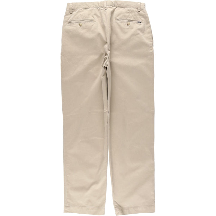 Ralph Lauren POLO RALPH LAUREN CLASSIC FIT Two-Pleat Chino Pants, Men's Size W34 (approx.) cotton Beige type Vintage Second Hand
