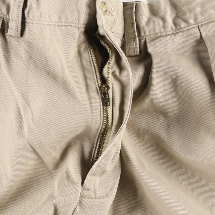 Ralph Lauren POLO RALPH LAUREN CLASSIC FIT Two-Pleat Chino Pants, Men's Size W34 (approx.) cotton Beige type Vintage Second Hand