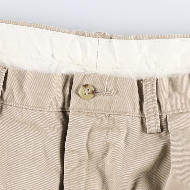 Ralph Lauren POLO RALPH LAUREN CLASSIC FIT Two-Pleat Chino Pants, Men's Size W34 (approx.) cotton Beige type Vintage Second Hand