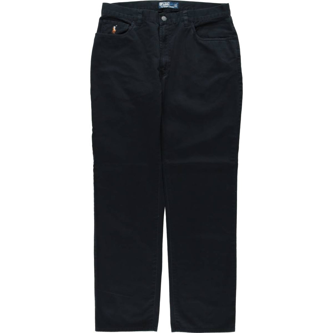 Ralph Lauren POLO by Ralph Lauren Chino Pants Men's W34 equivalent cotton black type Vintage Second Hand