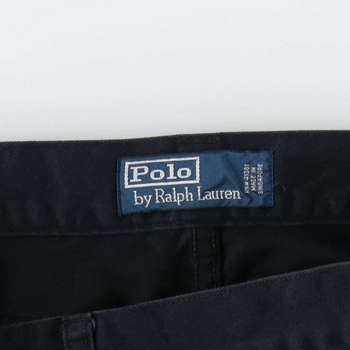 Ralph Lauren POLO by Ralph Lauren Chino Pants Men's W34 equivalent cotton black type Vintage Second Hand