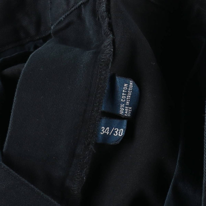 Ralph Lauren POLO by Ralph Lauren Chino Pants Men's W34 equivalent cotton black type Vintage Second Hand