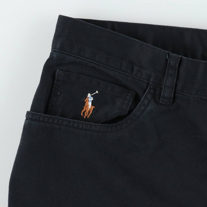 Ralph Lauren POLO by Ralph Lauren Chino Pants Men's W34 equivalent cotton black type Vintage Second Hand