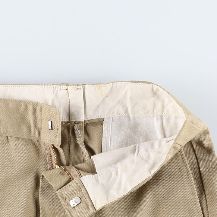 Dickies work pants, made in the USA, men's size W30 (approx.) polyester Beige type Vintage Second Hand