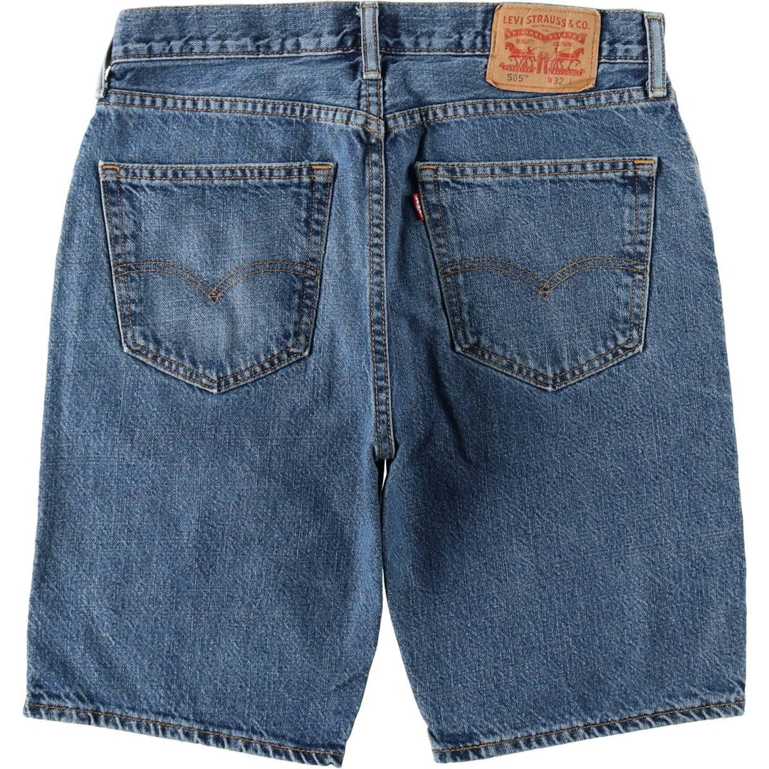 Levi's denim shorts, men's size W33 (approx.) unclear blue type Vintage Second Hand