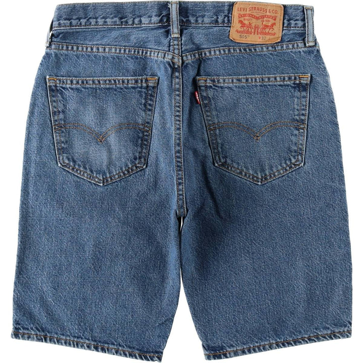Levi's denim shorts, men's size W33 (approx.) unclear blue type Vintage Second Hand