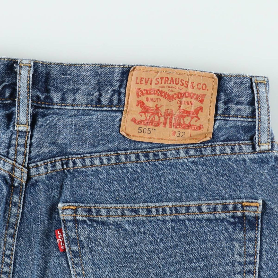 Levi's denim shorts, men's size W33 (approx.) unclear blue type Vintage Second Hand