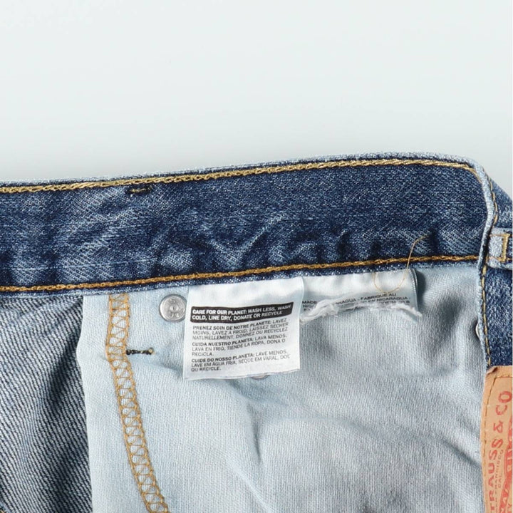 Levi's denim shorts, men's size W33 (approx.) unclear blue type Vintage Second Hand