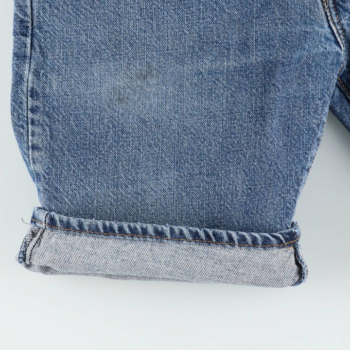 Levi's denim shorts, men's size W33 (approx.) unclear blue type Vintage Second Hand