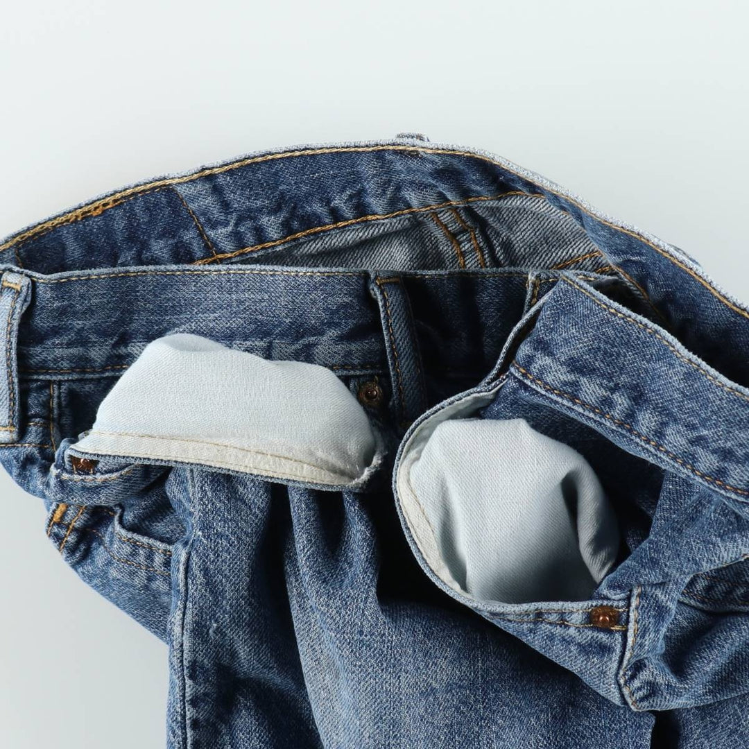 Levi's denim shorts, men's size W33 (approx.) unclear blue type Vintage Second Hand