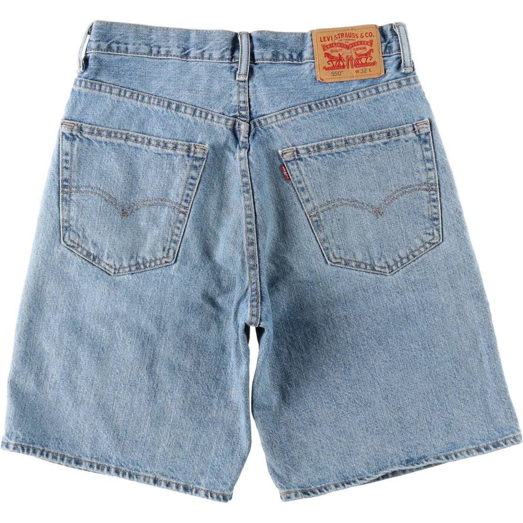 Levi's 35550-2110 Denim Shorts, Men's W32 (approx.) cotton blue type Vintage Second Hand